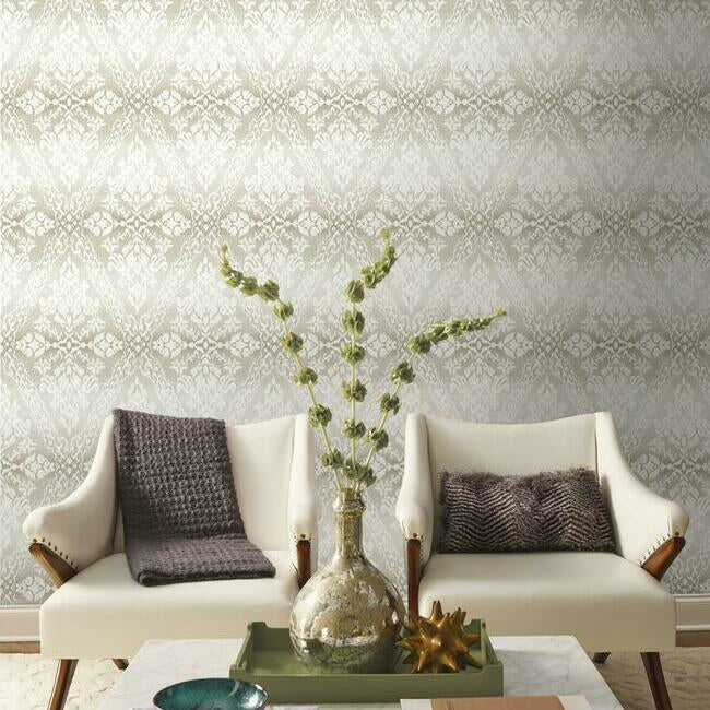 Tudor Diamond Damask Wallpaper by Damask Resource Library