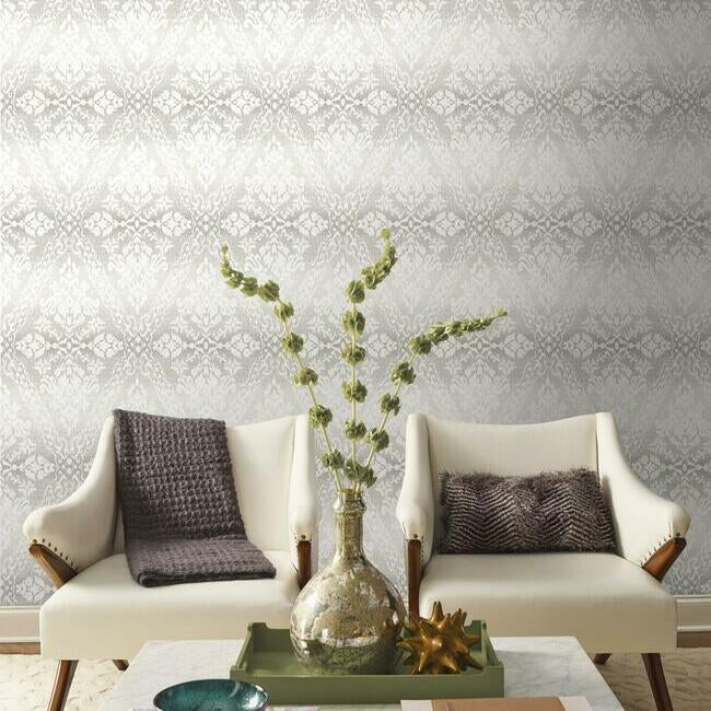 Tudor Diamond Damask Wallpaper by Damask Resource Library