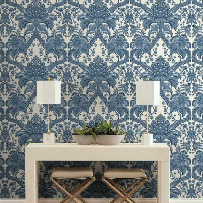 French Artichoke Damask Wallpaper by Damask Resource Library