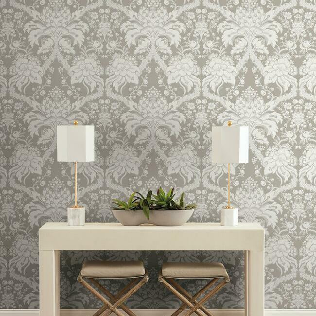 French Artichoke Damask Wallpaper by Damask Resource Library