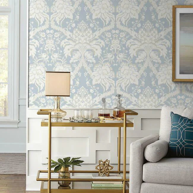 French Artichoke Damask Wallpaper by Damask Resource Library