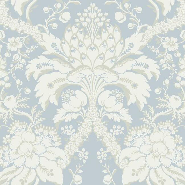 French Artichoke Damask Wallpaper by Damask Resource Library