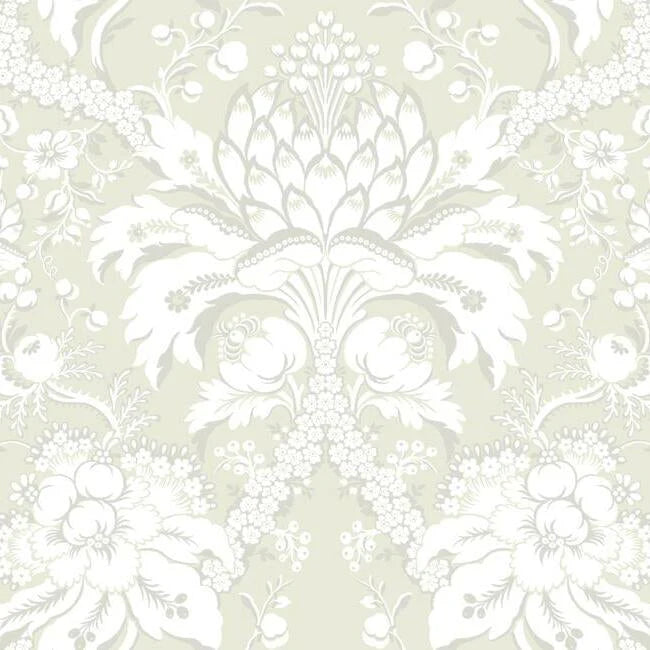 French Artichoke Damask Wallpaper by Damask Resource Library
