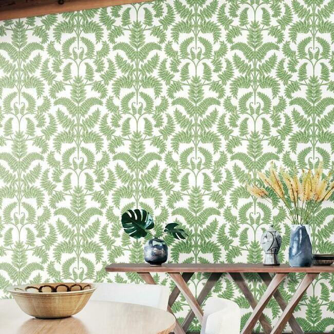 Royal Fern Damask Wallpaper by Damask Resource Library