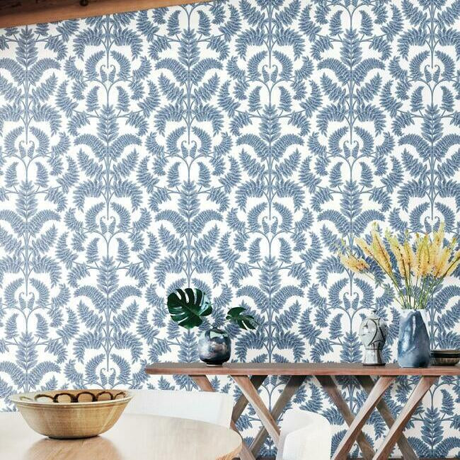 Royal Fern Damask Wallpaper by Damask Resource Library
