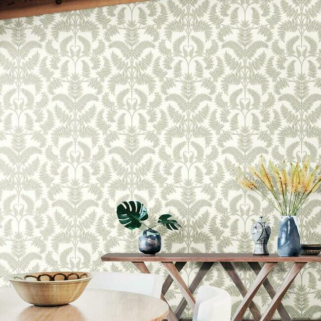 Royal Fern Damask Wallpaper by Damask Resource Library