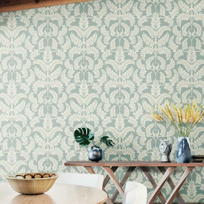 Royal Fern Damask Wallpaper by Damask Resource Library