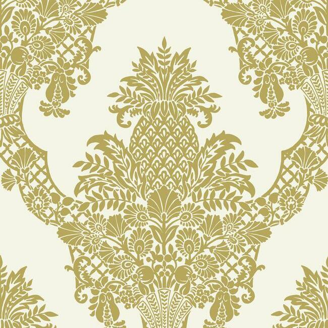 Pineapple Wallpaper by Damask Resource Library