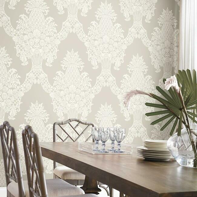 Pineapple Wallpaper by Damask Resource Library