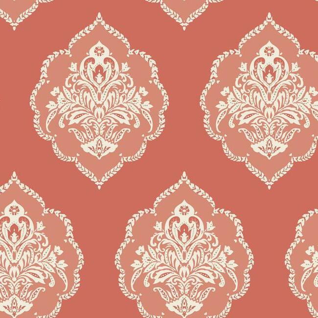 Signet Medallion Damask Wallpaper by Damask Resource Library