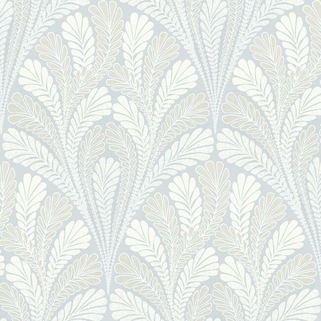 Shell Damask Wallpaper by Black & White Resource Library