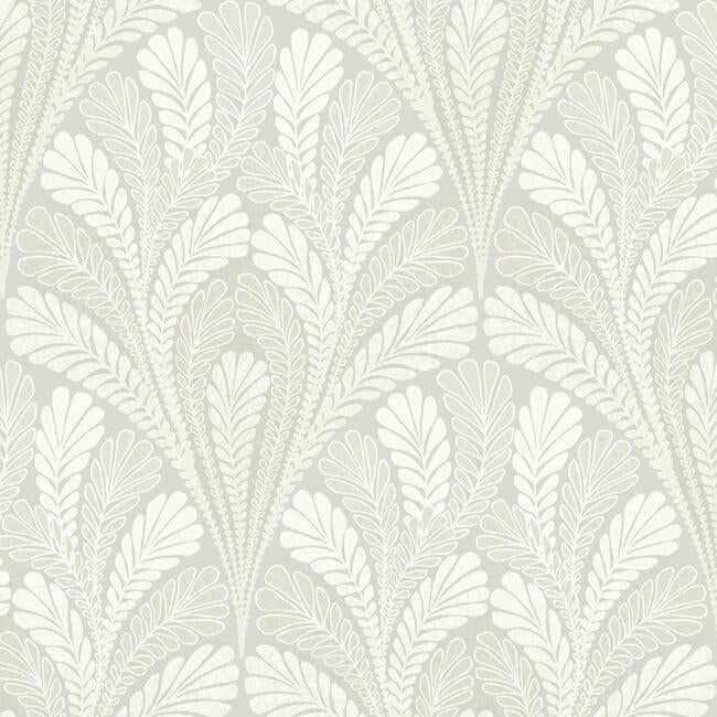Shell Damask Wallpaper by Black & White Resource Library