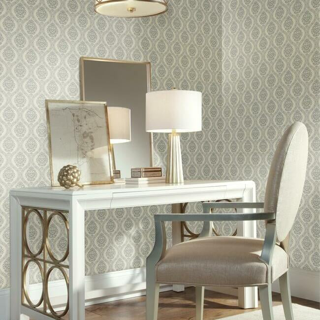 Petite Ogee Wallpaper by Damask Resource Library