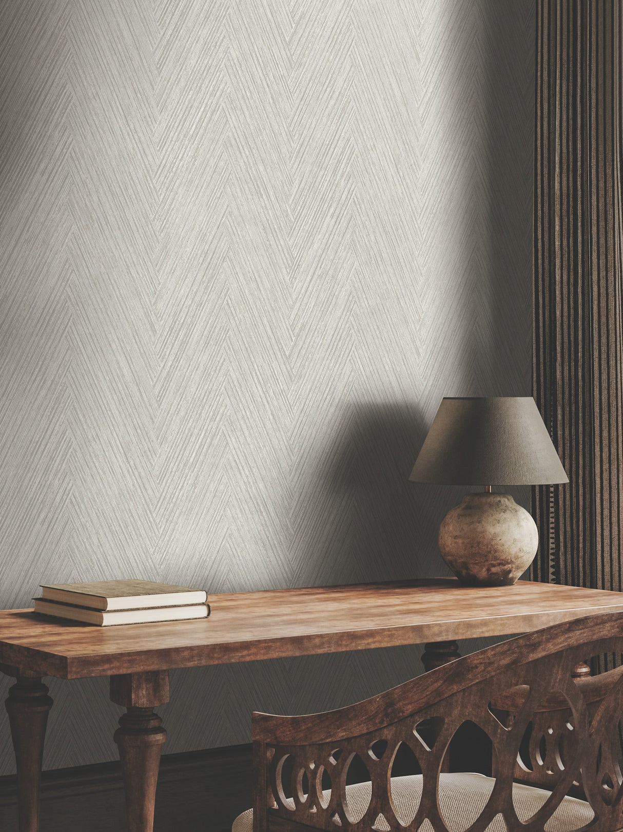 Thatched Chevron Wallpaper by Fomations