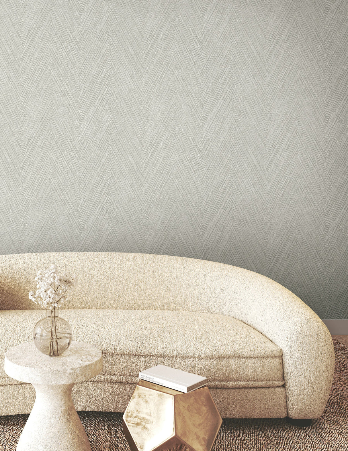 Thatched Chevron Wallpaper by Fomations