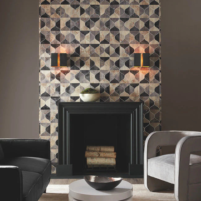 Burlwood Ogee Wallpaper by Candice Olson Wallcoverings