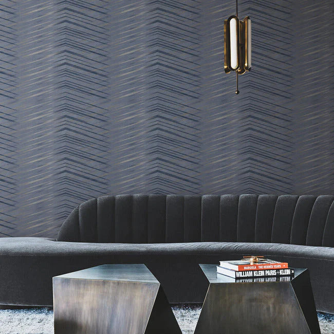 Glistening Chevron Paper Wallpaper by Candice Olson Wallcoverings