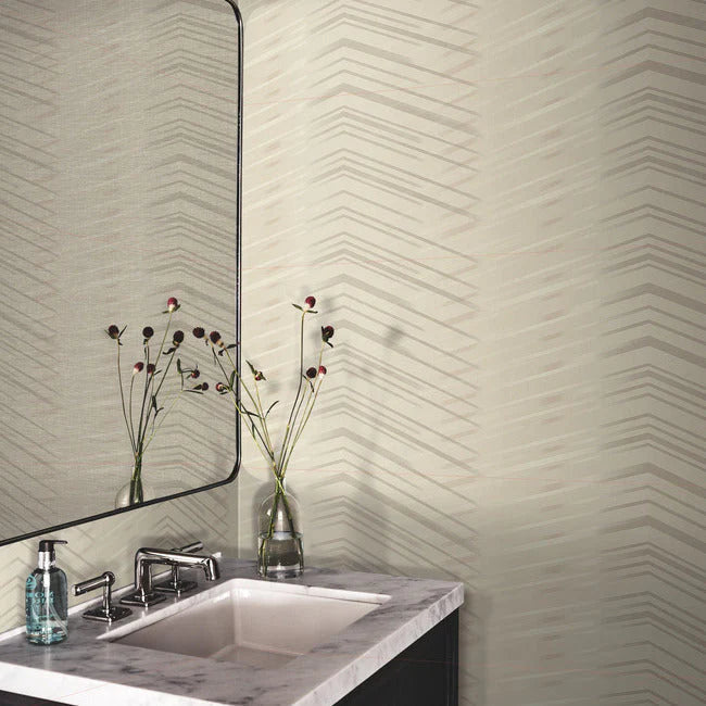 Glistening Chevron Paper Wallpaper by Candice Olson Wallcoverings