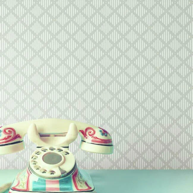 Diamond Gate Wallpaper by Grandmillennial Wallpaper