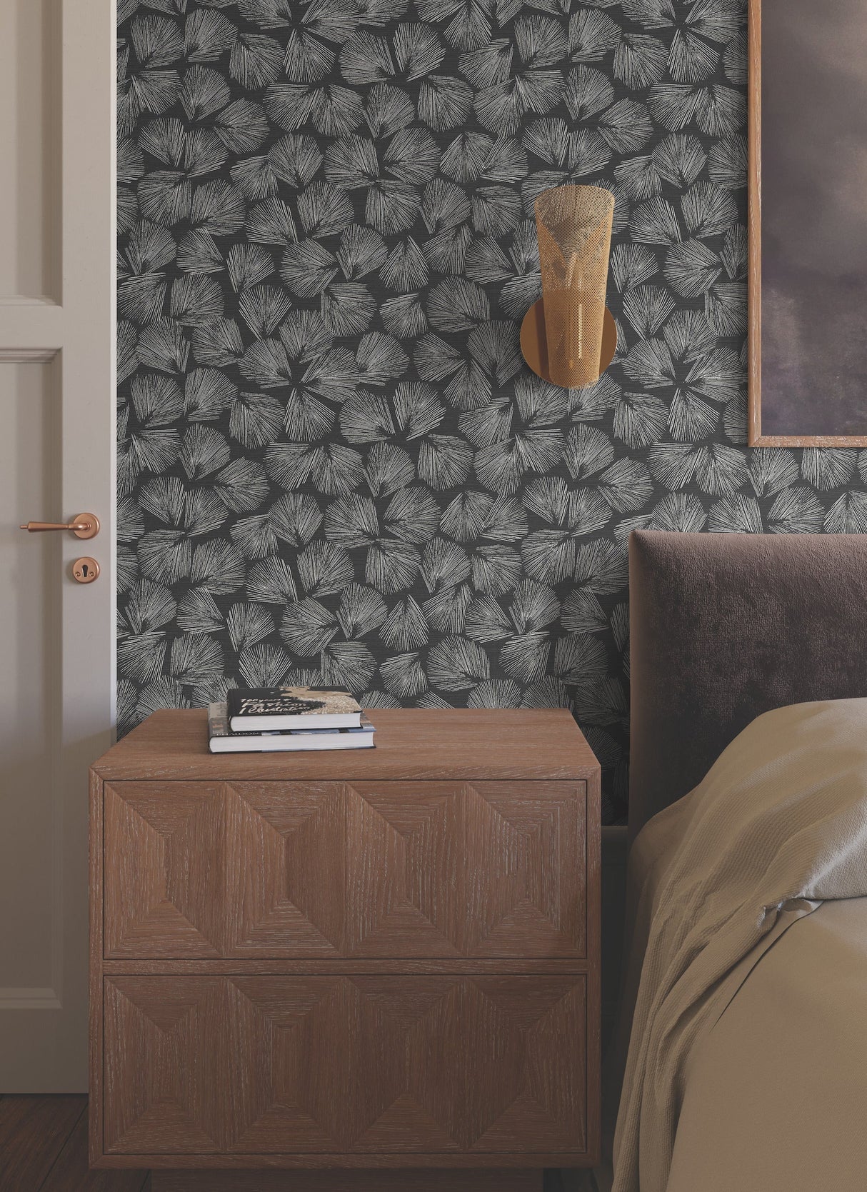 Elora Leaf Wallpaper by Lemieux Et Cie Wallpaper