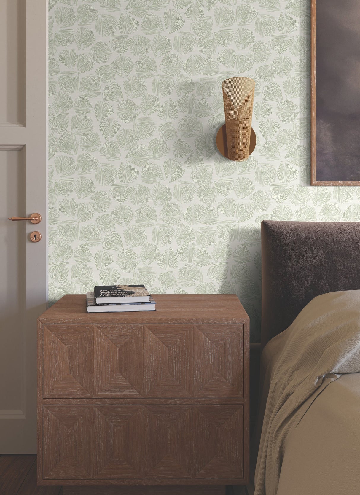 Elora Leaf Wallpaper by Lemieux Et Cie Wallpaper