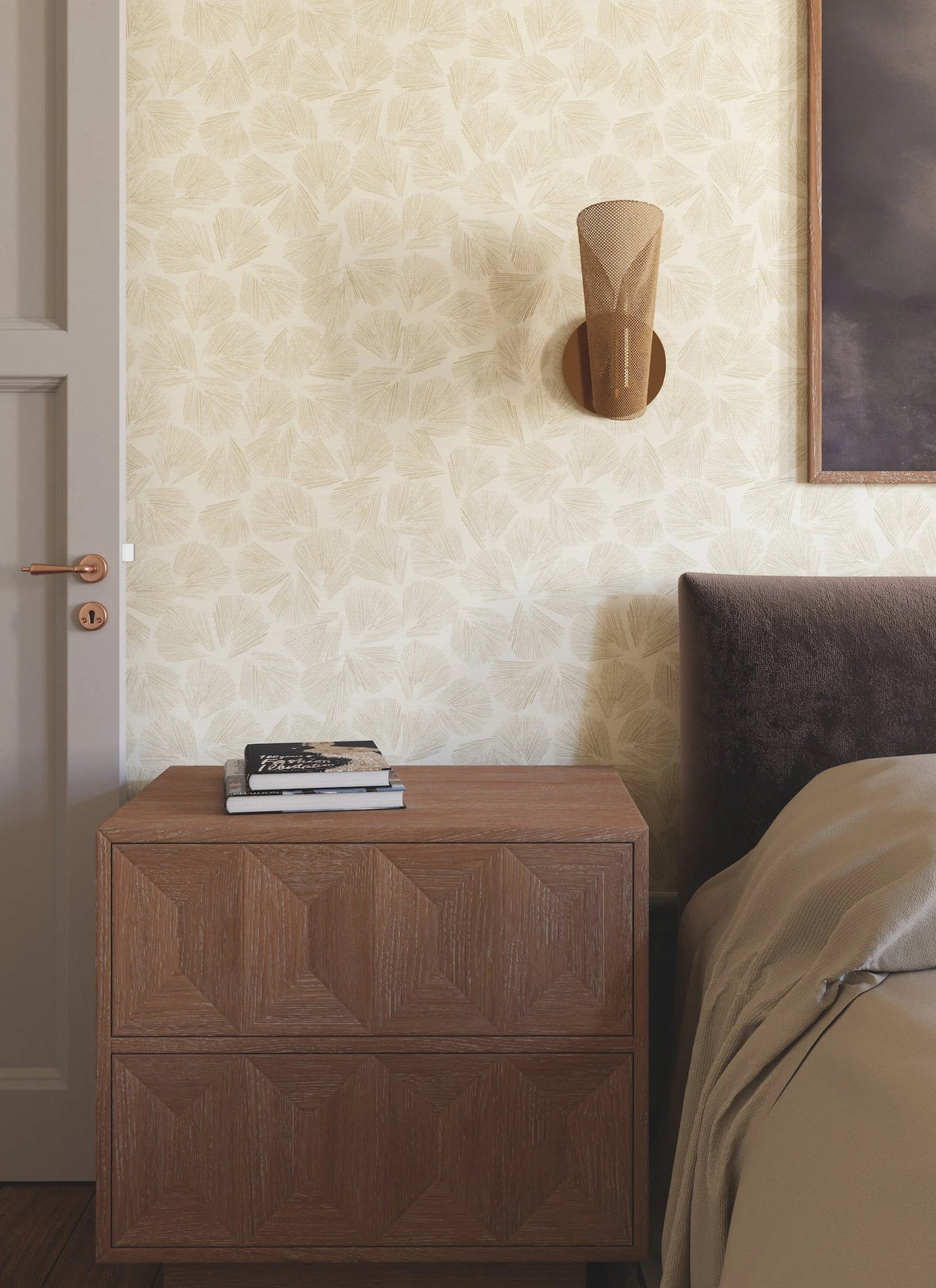 Elora Leaf Wallpaper by Lemieux Et Cie Wallpaper