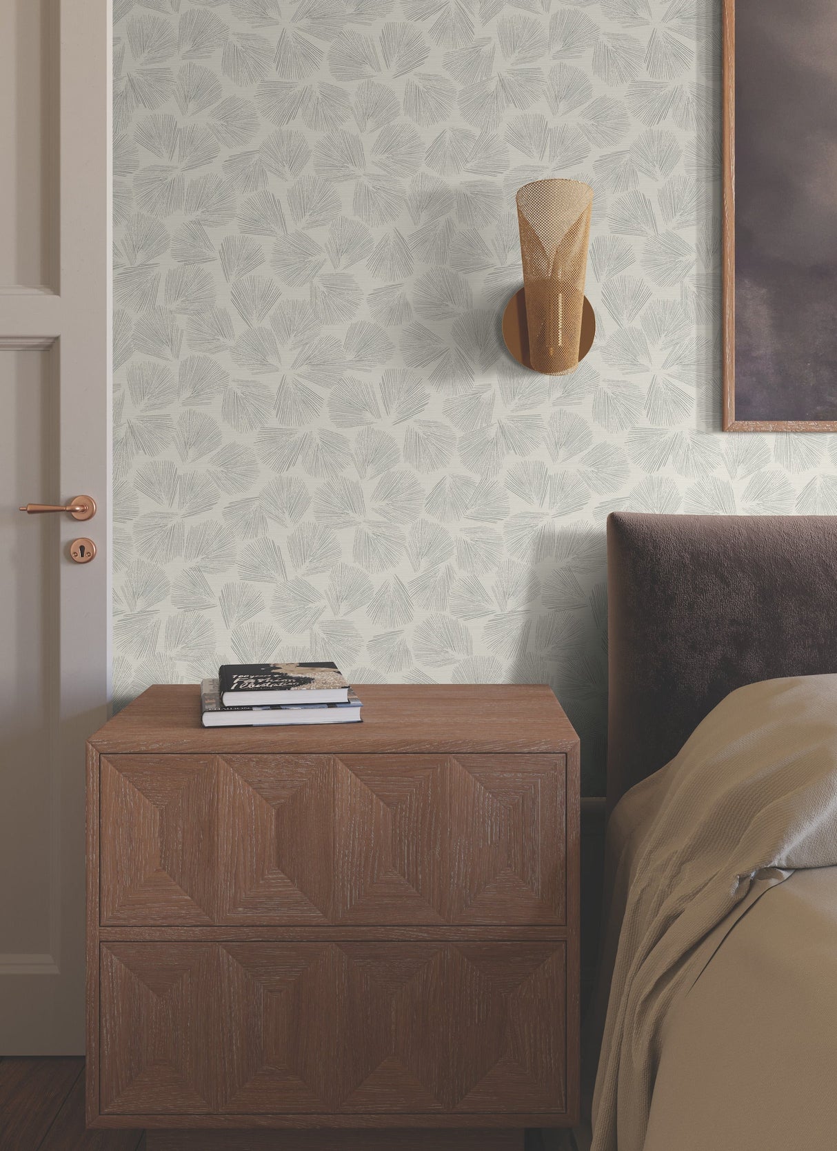 Elora Leaf Wallpaper by Lemieux Et Cie Wallpaper