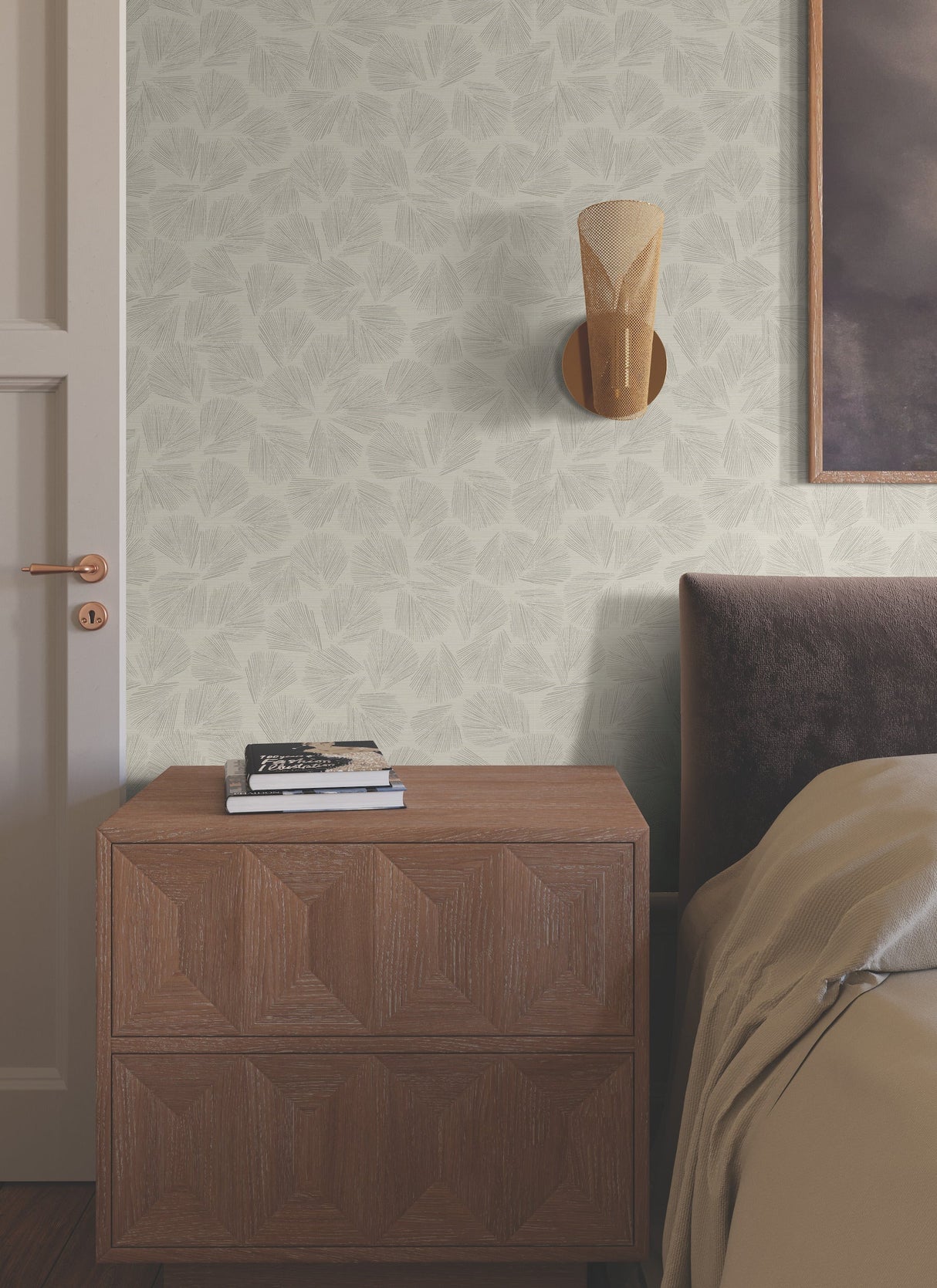 Elora Leaf Wallpaper by Lemieux Et Cie Wallpaper