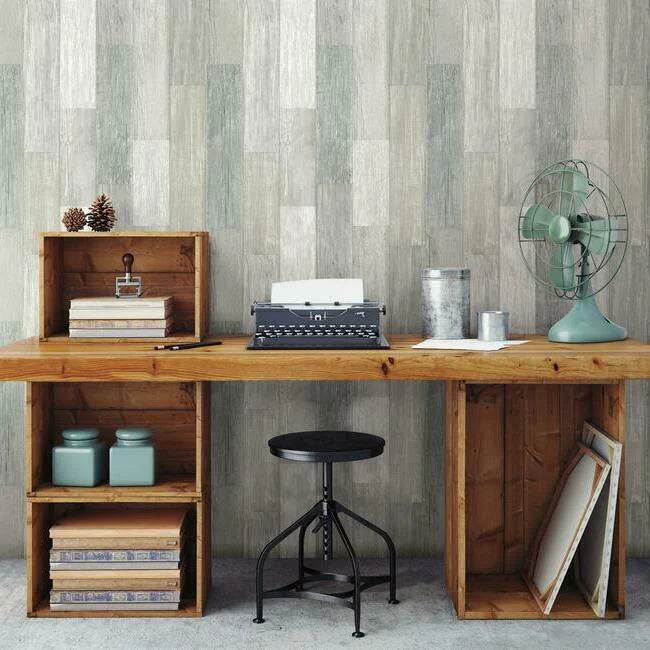 Pallet Board Wallpaper by Simply Farmhouse