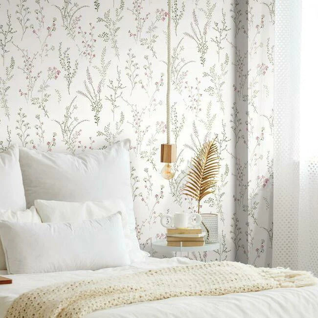 Wildflower Sprigs Wallpaper by Simply Farmhouse