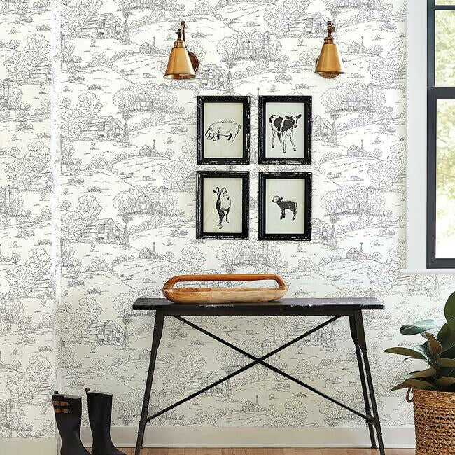Pasture Toile Wallpaper by Simply Farmhouse