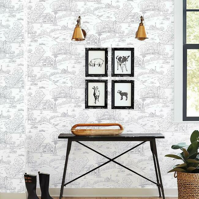 Pasture Toile Wallpaper by Simply Farmhouse