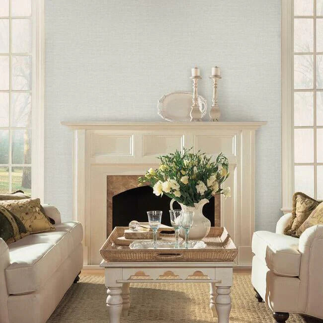 Silk Linen Weave Wallpaper by Simply Farmhouse