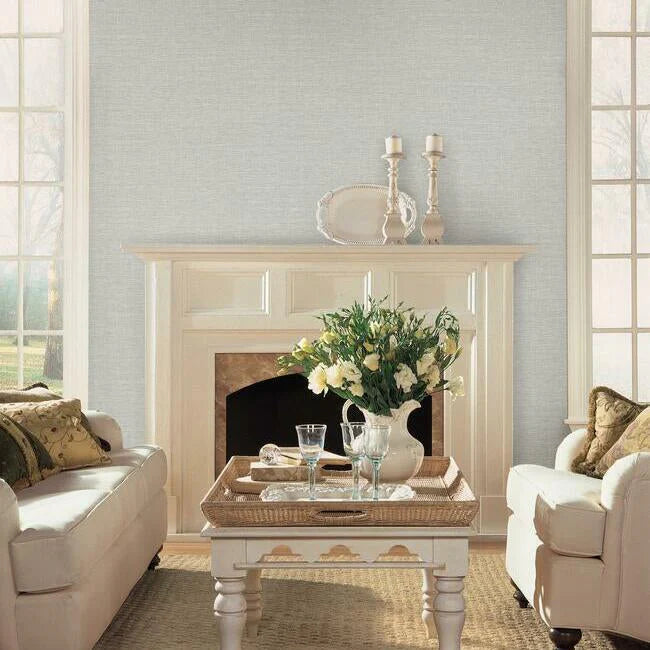 Silk Linen Weave Wallpaper by Simply Farmhouse