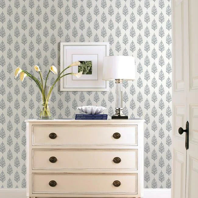 Paisley On Calico Wallpaper by Simply Farmhouse