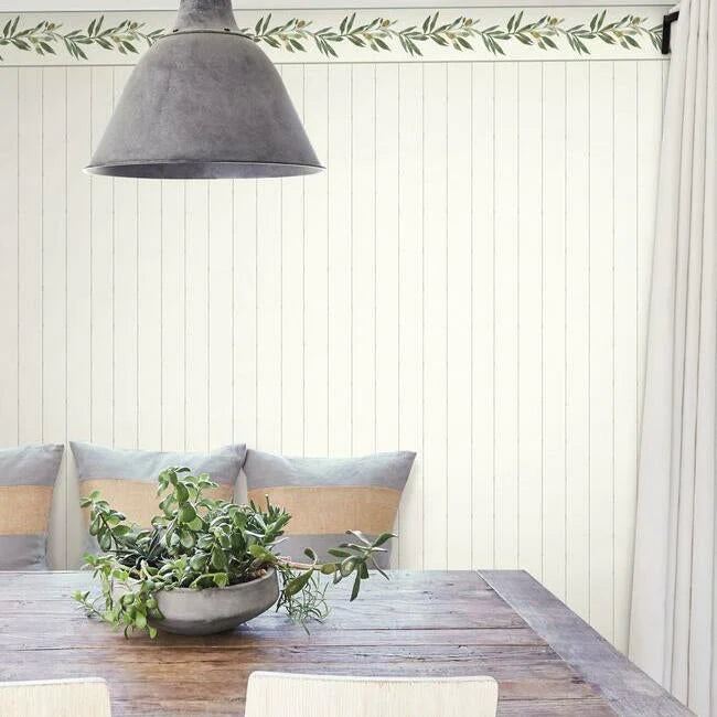 In Stitches Stripe Wallpaper by Simply Farmhouse