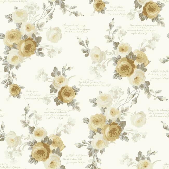 Heirloom Rose Wallpaper by Magnolia Home Vol. 1