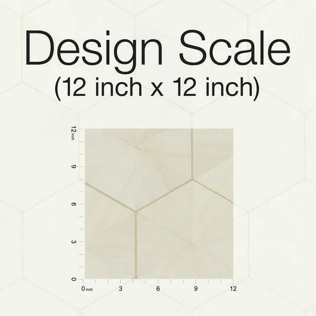 Hexagram Wood Veneer Wallpaper by Ronald Redding Wallpaper