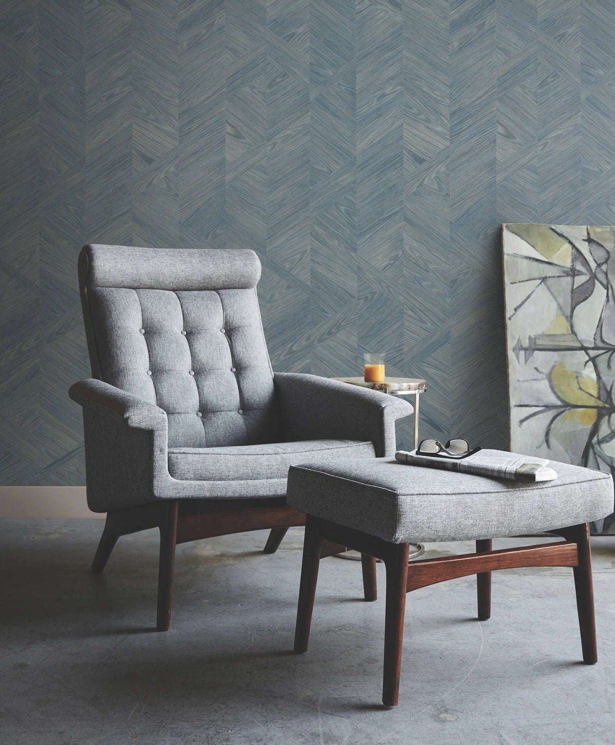 Interlocking Wood Wallpaper by Ronald Redding Wallpaper