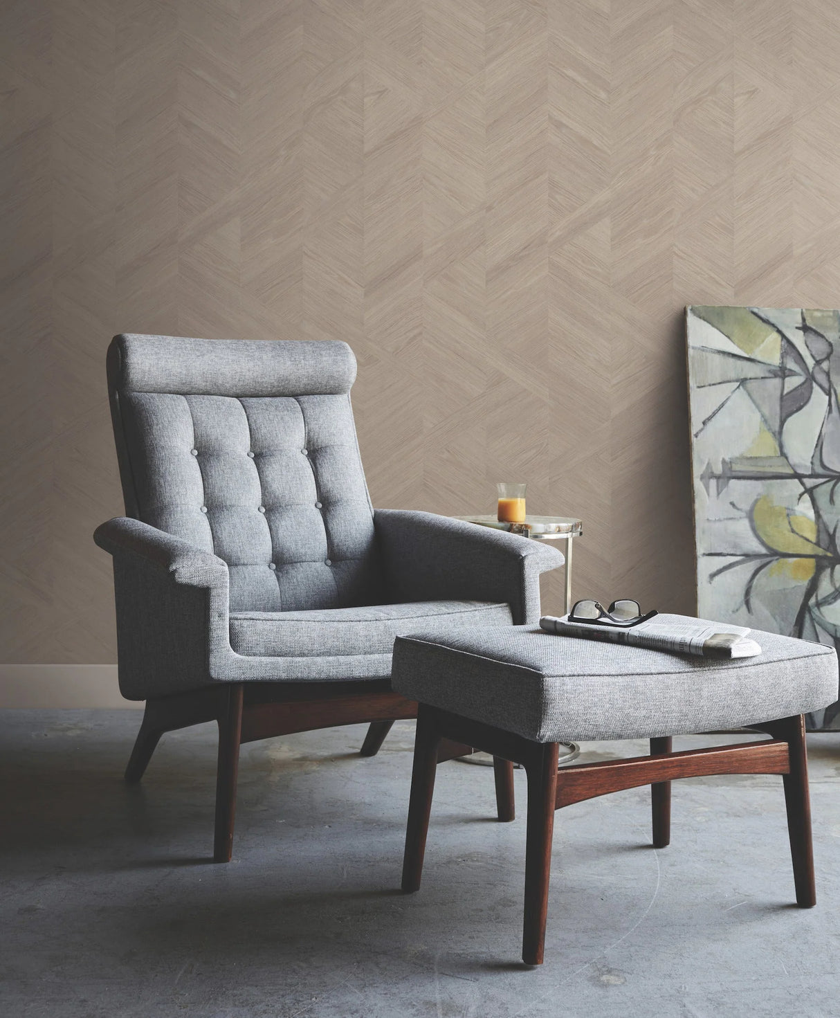 Interlocking Wood Wallpaper by Ronald Redding Wallpaper