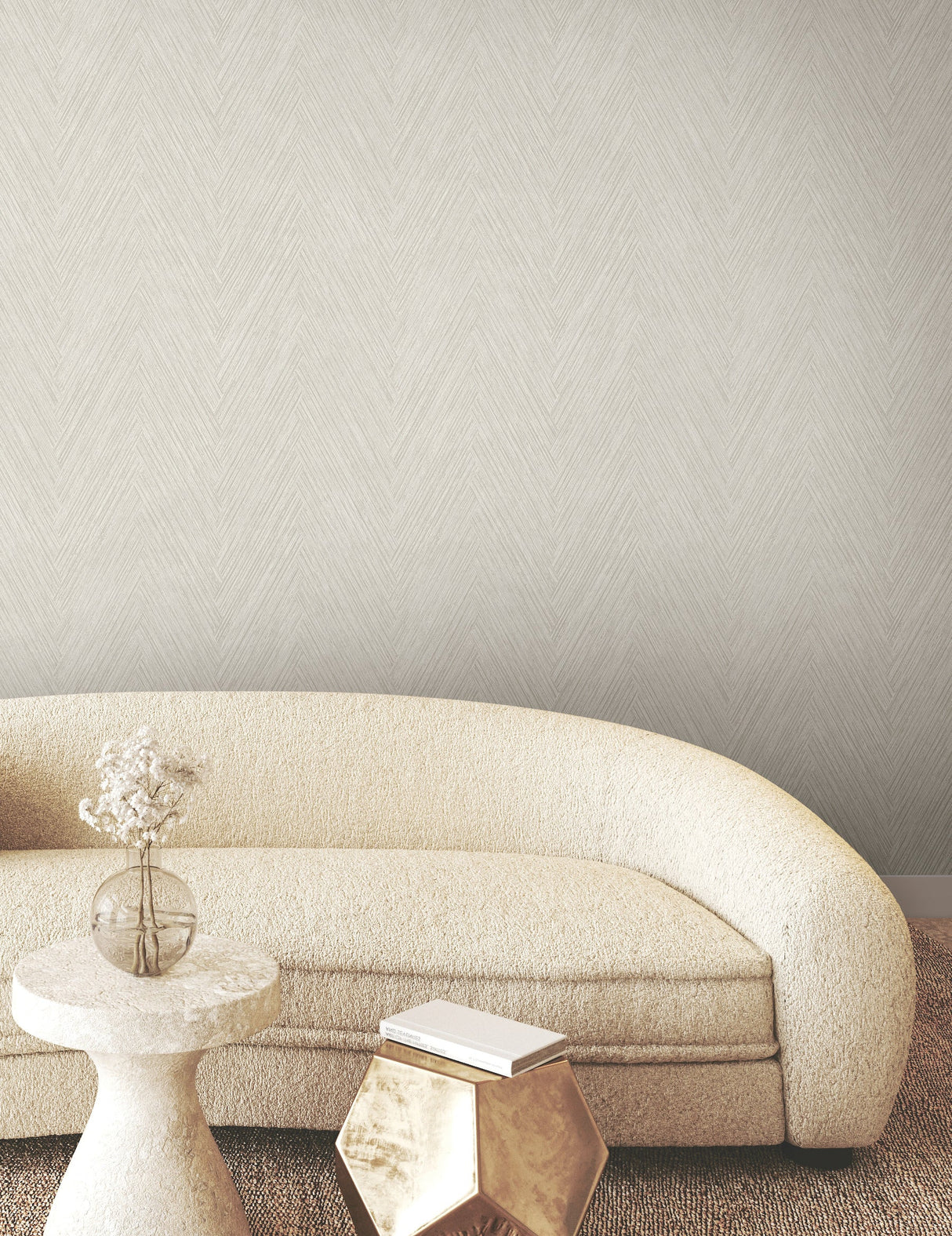 Thatched Chevron Wallpaper by Fomations