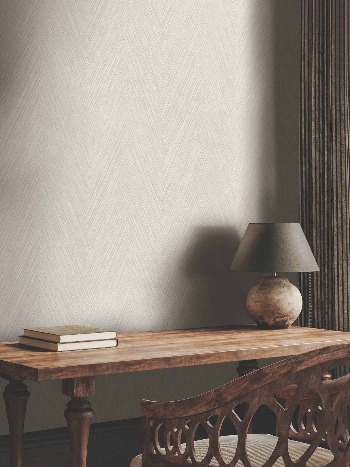 Thatched Chevron Wallpaper by Fomations
