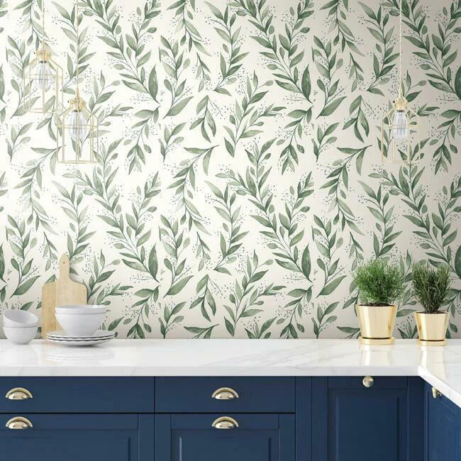Olive Branch Wallpaper by Magnolia Home Vol. 2