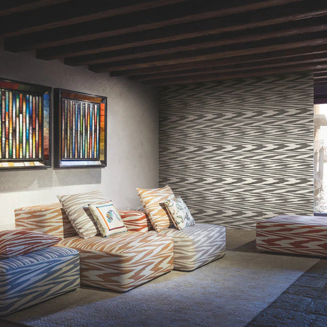 Flamed Zig Zag Wallpaper by Missoni Home