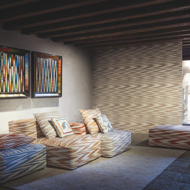 Flamed Zig Zag Wallpaper by Missoni Home