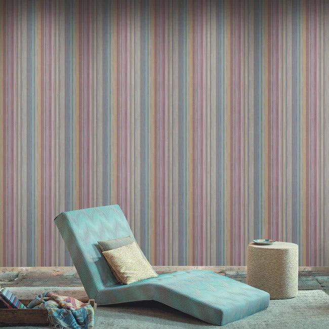 Striped Sunset Wallpaper by Missoni Home