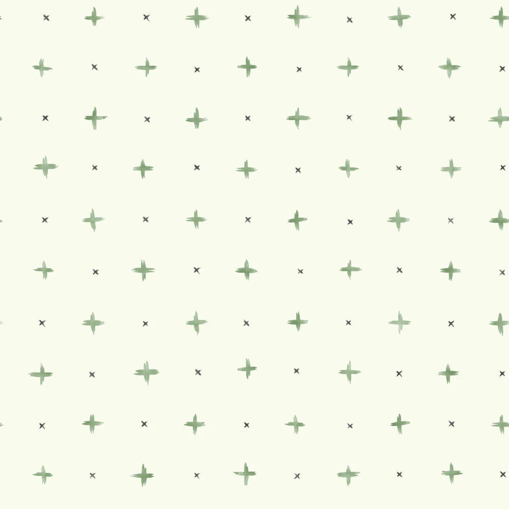 Cross Stitch Wallpaper by Magnolia Home Artful Prints + Patterns