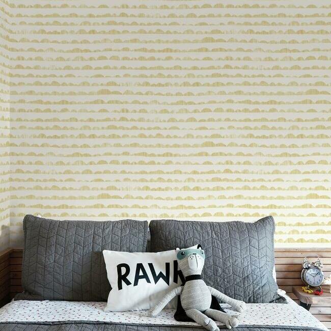 Hill & Horizon Wallpaper by Magnolia Home Artful Prints + Patterns