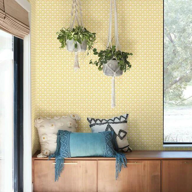 Stacked Scallops Wallpaper by Magnolia Home Artful Prints + Patterns
