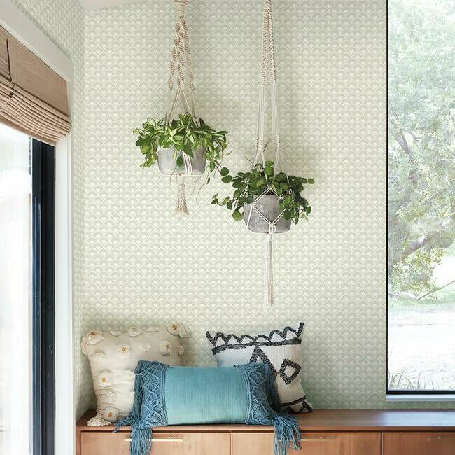 Stacked Scallops Wallpaper by Magnolia Home Artful Prints + Patterns